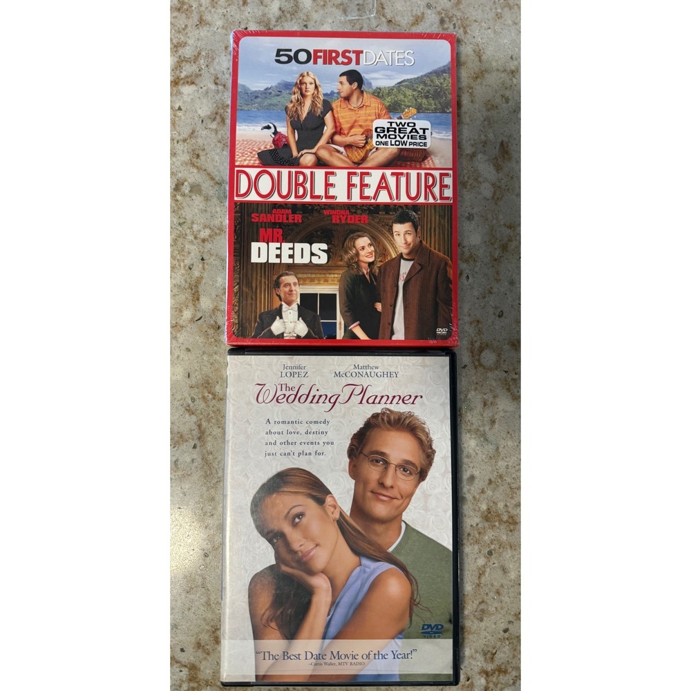 Rom Com DVD Bundle 50 First Dates Mr Deeds Double Feature The Wedding Planner